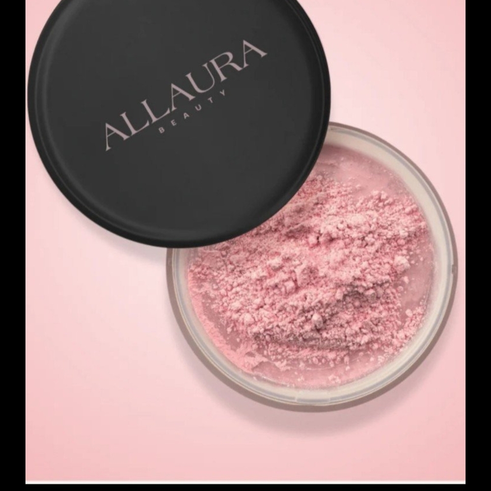 Allaura Beauty Blurring Setting Powder Ultra Pink - Brightening for Fair to Dark